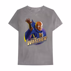 Marvel Comics Unisex Adult What If I Am The Watcher Cotton T-Shirt - S, Grey