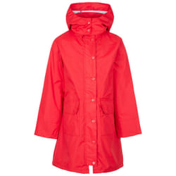 Trespass Girls Drizzling Waterproof Jacket - 5-6 Years, Red