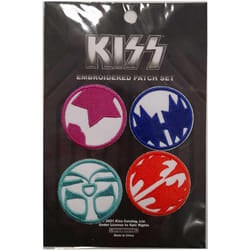 Kiss Mini Icons Iron On Patch Set (Pack of 4)