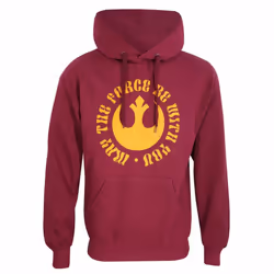 Star Wars Unisex Adult May The Force Be With You Hoodie - S, Red