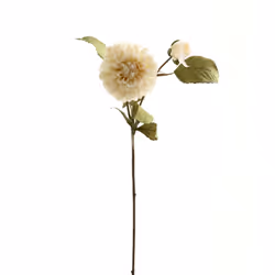 Hill Interiors Dahlia Artificial Flower - One Size, White/Green