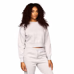 Juice Womens/Ladies Catalina Crew Neck Crop Sweatshirt - M, Grey Marl
