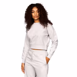 Juice Womens/Ladies Catalina Crew Neck Crop Sweatshirt - M, Grey Marl