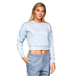 Juice Womens/Ladies Catalina Crew Neck Crop Sweatshirt - L, Dusty Blue