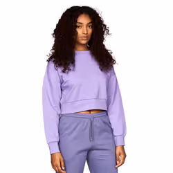 Juice Womens/Ladies Catalina Crew Neck Crop Sweatshirt - M, Purple