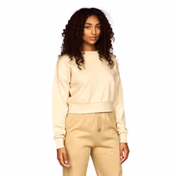 Juice Womens/Ladies Catalina Crew Neck Crop Sweatshirt - M, Stone