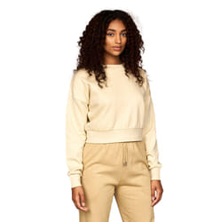 Juice Womens/Ladies Catalina Crew Neck Crop Sweatshirt - M, Stone