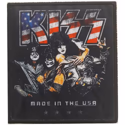 Kiss Made In The USA Iron On Patch
