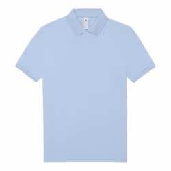 B&C Mens Polo Shirt - S, Blush Blue
