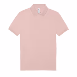 B&C Mens Polo Shirt - S, Blush Pink