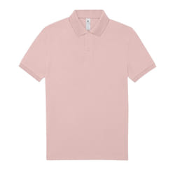 B&C Mens Polo Shirt - S, Blush Pink