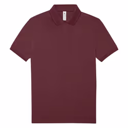 B&C Mens Polo Shirt - S, Burgundy