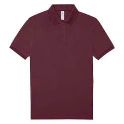 B&C Mens Polo Shirt - S, Burgundy