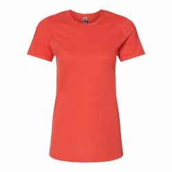 Gildan Womens/Ladies Softstyle CVC T-Shirt - L, Red Mist