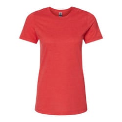 Gildan Womens/Ladies Softstyle CVC T-Shirt - L, Red Mist