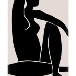 Pyramid International Figure No 12 Print - 40cm x 30cm, Black/Grey