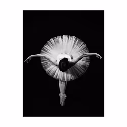 Pyramid International Finale Print - 50cm x 40cm, Black/White