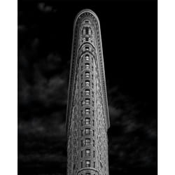 Pyramid International Flatiron Canvas Print - 40cm x 50cm, Black/Grey