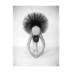 Pyramid International Ballet Technique Print - 50cm x 40cm, Grey/Black