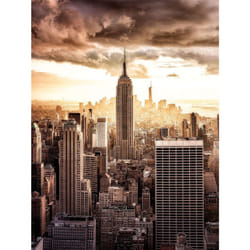 Pyramid International Top Of The Sunsets Canvas Print - 60cm x 80cm, Grey/Orange