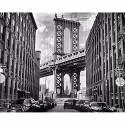 Pyramid International In America Canvas Print - 40cm x 50cm, Black/White