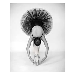 Pyramid International Ballet Technique Canvas Print - 50cm x 40cm, Black/White