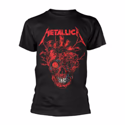 Metallica Unisex Adult Heart Skull T-Shirt - S, Black