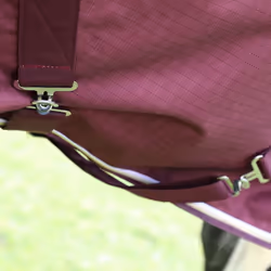 Highlander Plus Combo Neck 100g Horse Turnout Rug - 7' 3", Maroon