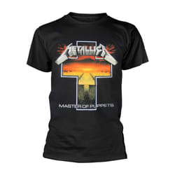 Metallica Unisex Adult Master Of Puppets Cross T-Shirt - S, Black