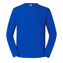 Fruit of the Loom Mens Iconic 195 Premium Ringspun Cotton Long-Sleeved T-Shirt - M, Royal Blue