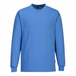 Portwest Mens Anti-Static Long-Sleeved T-Shirt - L, Hamilton Blue