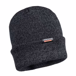 Portwest Knitted Reflective Beanie - One Size, Black