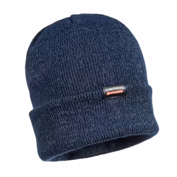 Portwest Knitted Reflective Beanie - One Size, Navy