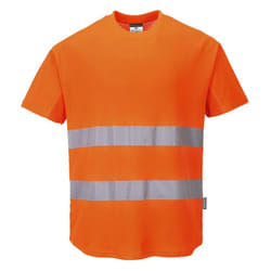 Portwest Mens Mesh Insert T-Shirt - XL, Orange
