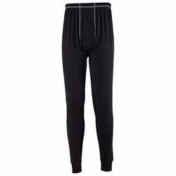 Portwest Mens Base Pro Antibacterial Thermal Bottoms - L, Black