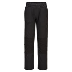 Portwest Mens WX2 Stretch Work Trousers - 44R, Black