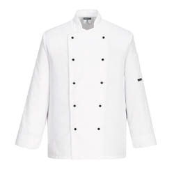 Portwest Mens Somerset Chef Jacket - M, White