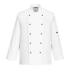 Portwest Mens Somerset Chef Jacket - 3XL, White
