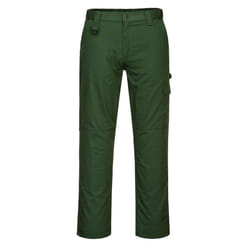 Portwest Mens Super Work Trousers - 40S, Forest Green