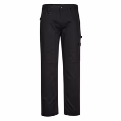 Portwest Mens Super Work Trousers - 32R, Black