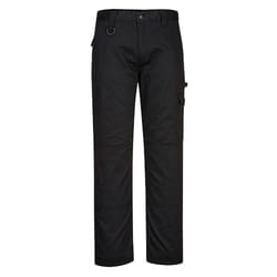 Portwest Mens Super Work Trousers - 44S, Black