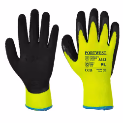 Portwest Unisex Adult A143 Thermal Soft Grip Gloves - M, Yellow/Black