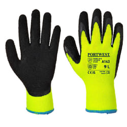 Portwest Unisex Adult A143 Thermal Soft Grip Gloves - M, Yellow/Black