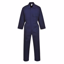 Portwest Mens Long-Sleeved Overalls - M, Navy