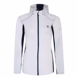 Dare 2B Womens/Ladies Convey II Hooded Core Stretch Midlayer - 12 UK, White/Moonlight Denim