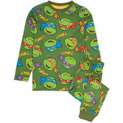 Teenage Mutant Ninja Turtles Childrens/Kids Long Pyjama Set - 6-7 Years, Green