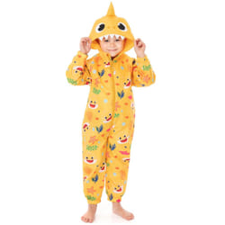 Baby Shark Childrens/Kids 3D Teeth Puddle Suit - 2-3 Years, Yellow