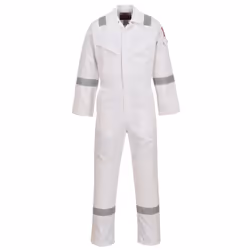 Portwest Unisex Adult Flame Resistant Anti-Static Overalls - M, White
