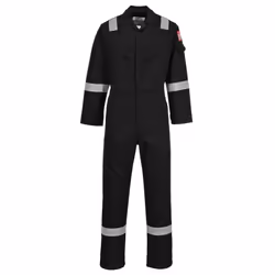 Portwest Unisex Adult Flame Resistant Anti-Static Overalls - M, Black