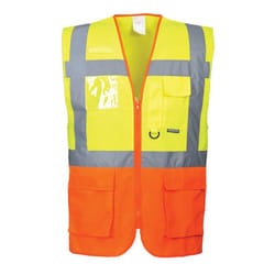 Portwest Mens Prague Hi-Vis Vest - XXL, Yellow/Orange